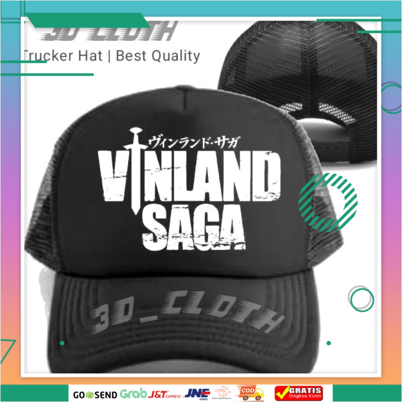 Topi Vinland Saga Trucker Jaring - Topi Vinland Saga