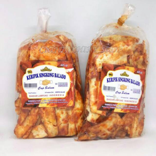 

Keripik Singkong Balado Cap SALAM Asli Lampung Kemasan 425g