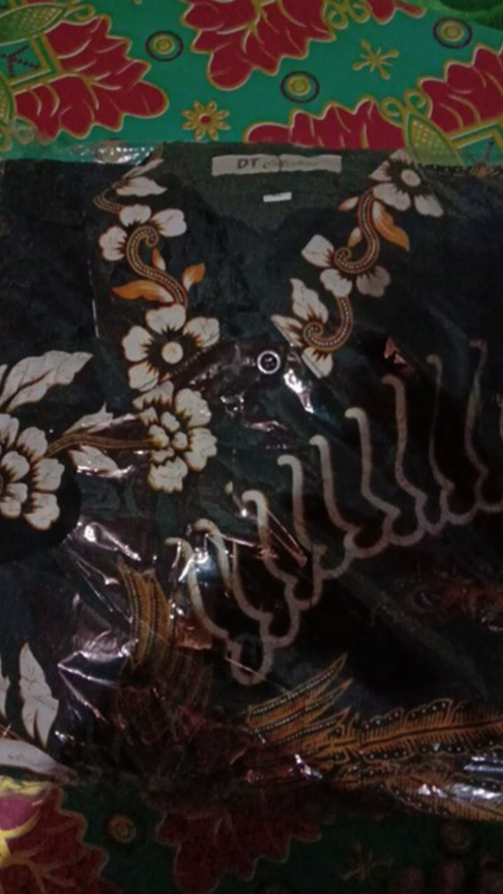 Dt Collection - Seragam Kantor Kemeja Batik Kerja Pria Motif Santika Cendrawasih