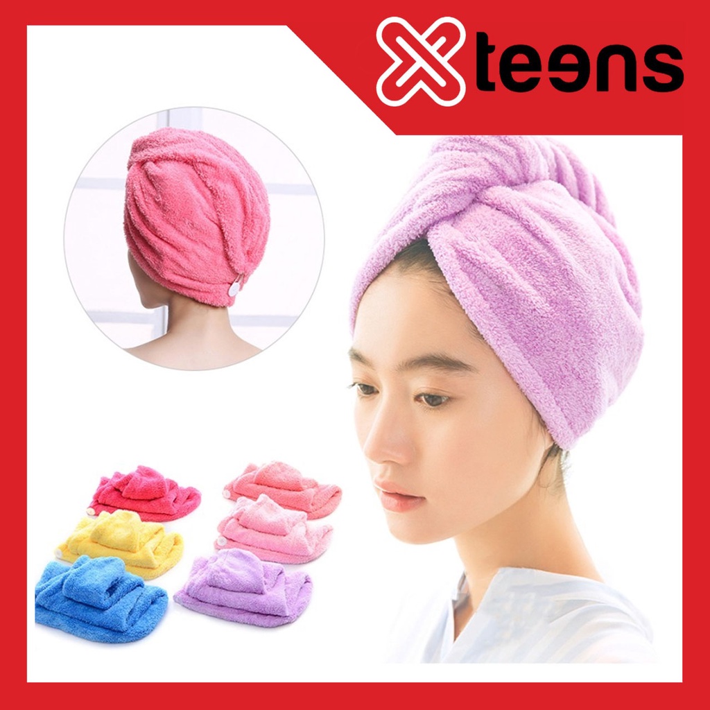 HANDUK KERAMAS POLOS / CREAMBATH/ MAGIC TOWEL CAP/ HANDUK KEPALA