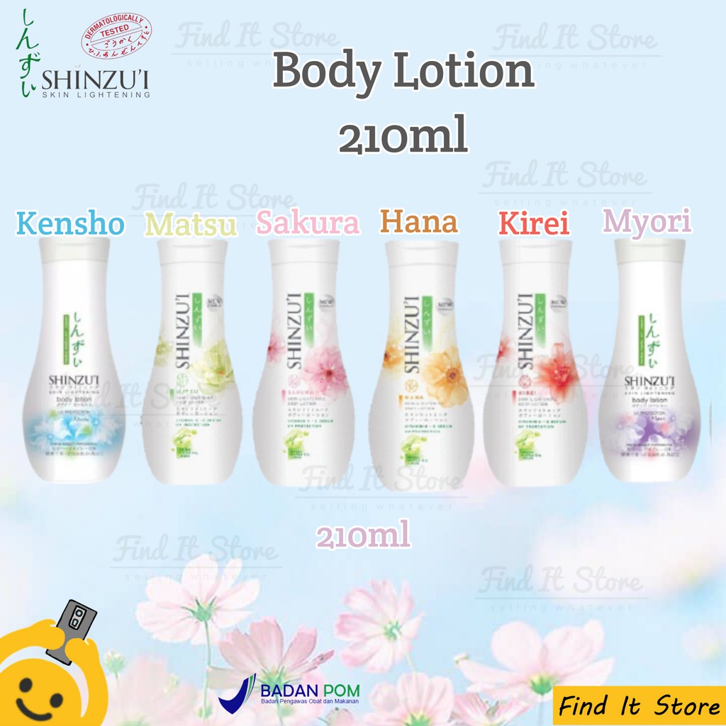 Shinzui Skin Lightening Body Lotion | Hand &amp; Body Lotion 100ml 210ml BPOM