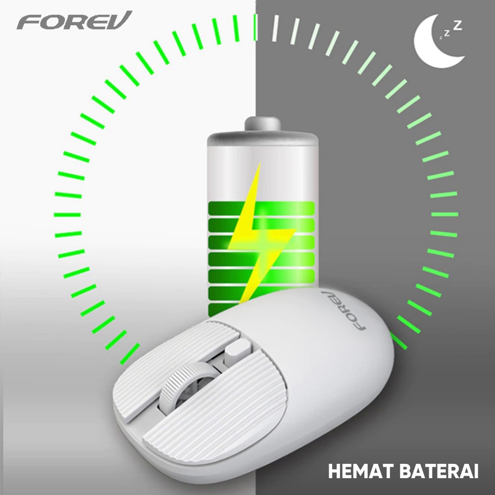 Mouse Wireless Forev FV-198 2.4G Ergonomic Gaming Up to 1600DPI Mouse Macaron