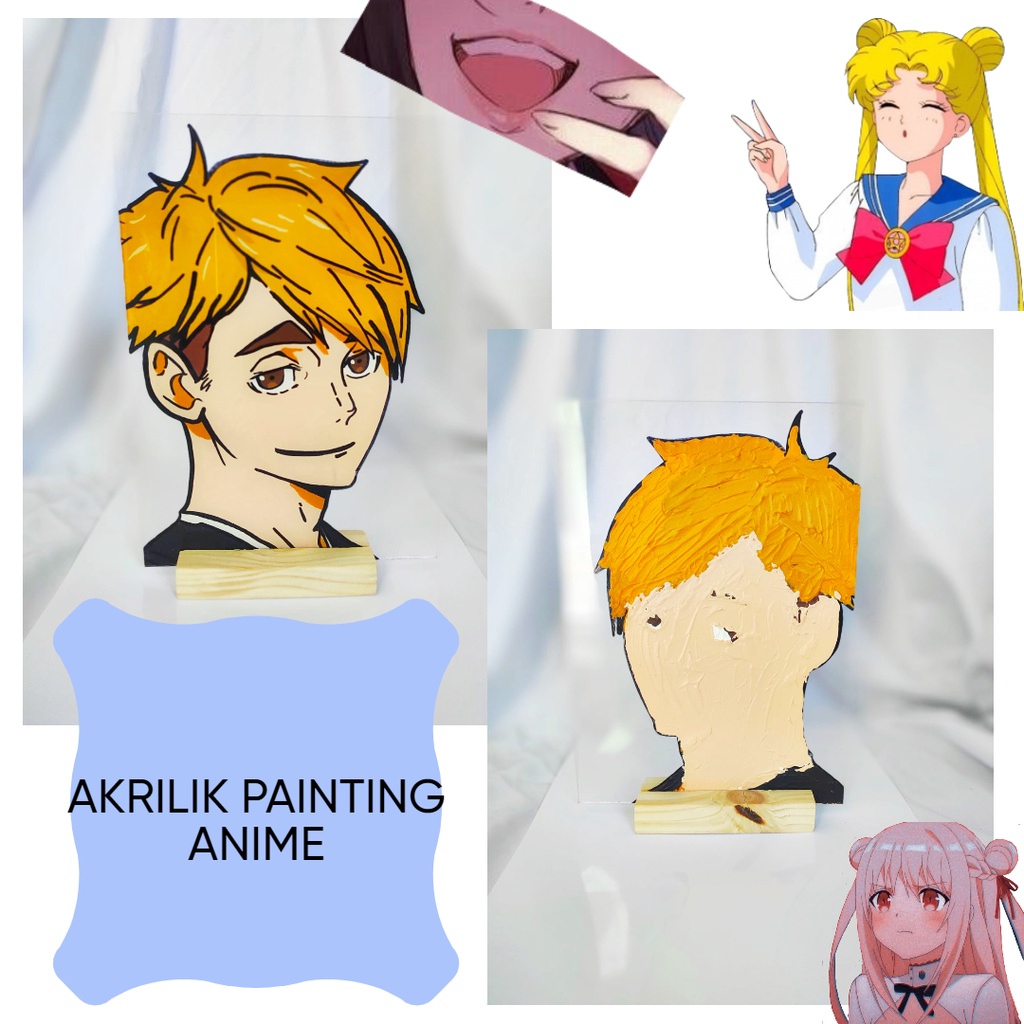 [OPEN PO] Akrilik Painting Anime (CUSTOM)