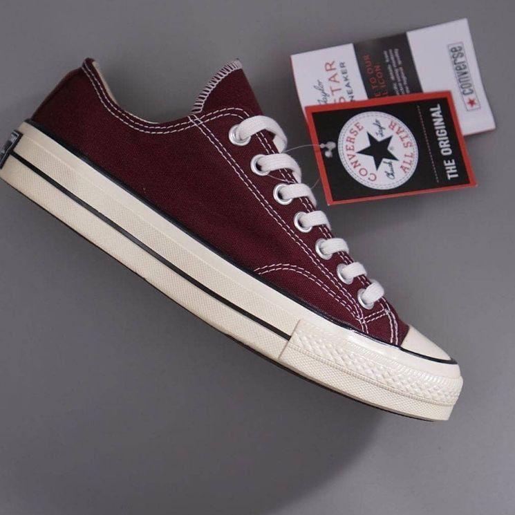 Sepatu Converse 70s Ox Merah Maroon / Converse 70s Dark Red Low Premium Hight Quality ▪ ITA.242328