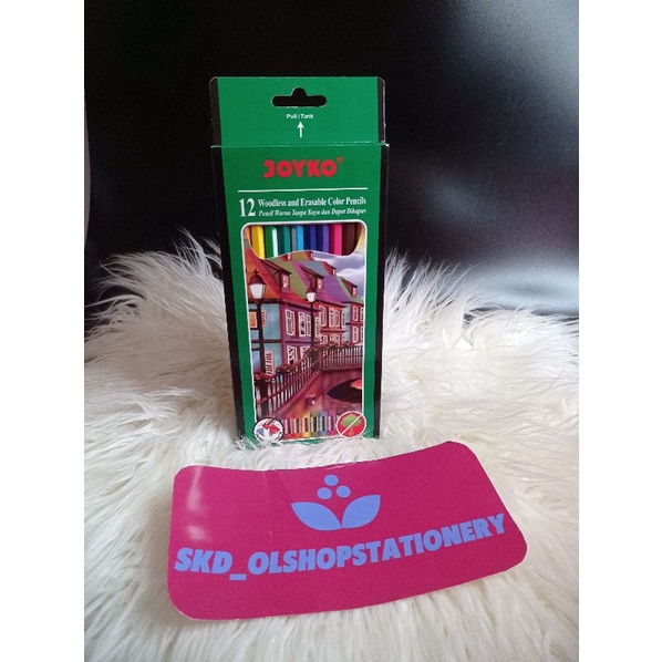 

Pensil warna Joyko hapus ( 12 warna )