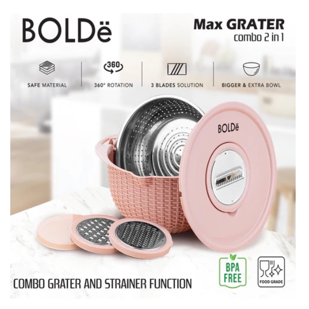 Bolde Max Grater Combo 2in1