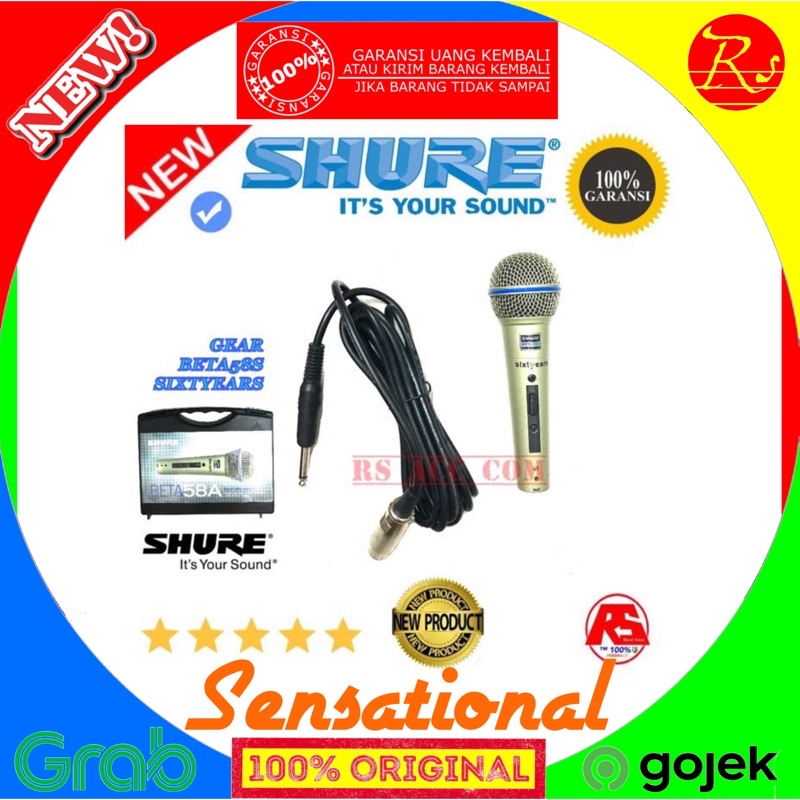 Mic super karaoke vokal shure sicxyear