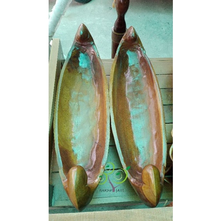 TEMPAT BUAH BENTUK PERAHU KAYU JATI