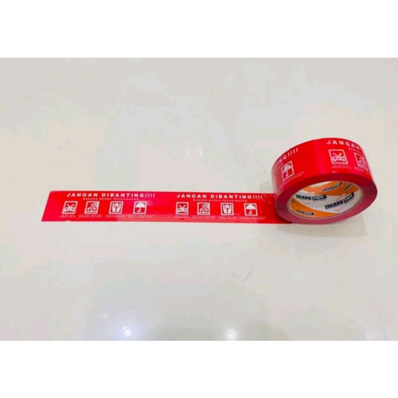 

Lakban Fragile Merah 48mm x 90 yard
