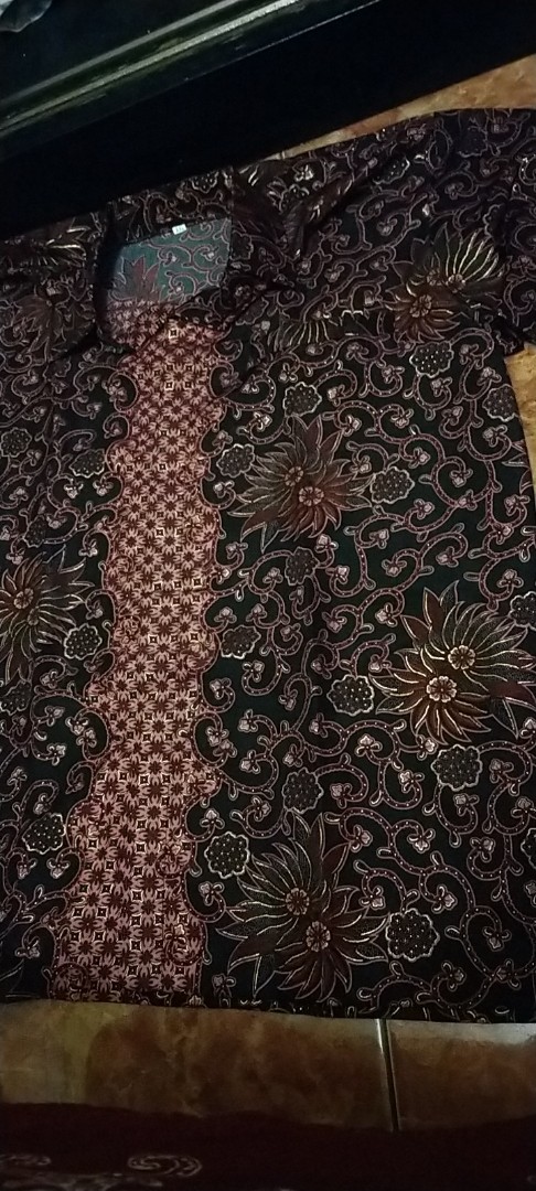 Esha Couple Batik 2in1 Rok Lilit Panjang Wanita Jumbo & Atasan Kemeja Pria Jumbo M-xl