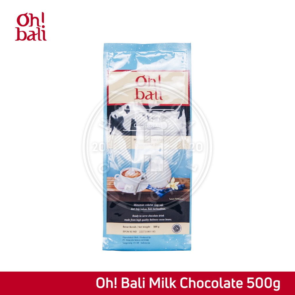 

OH! BALI MILK CHOCOLATE POWDER 500GR / BUBUK MINUMAN RASA SUSU COKELAT 500 GRAM