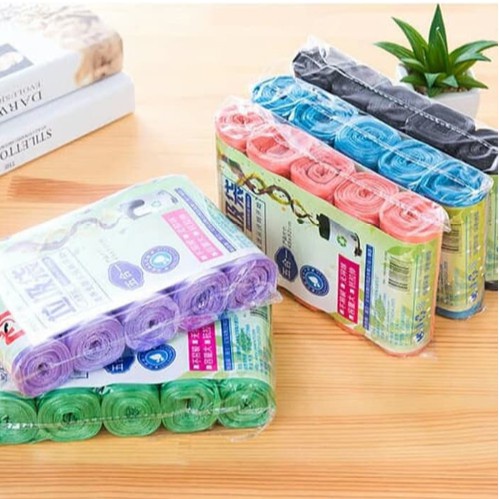 Kantong Plastik Sampah Gulung - Trash Bag Roll (1 Pack = 5 Roll)