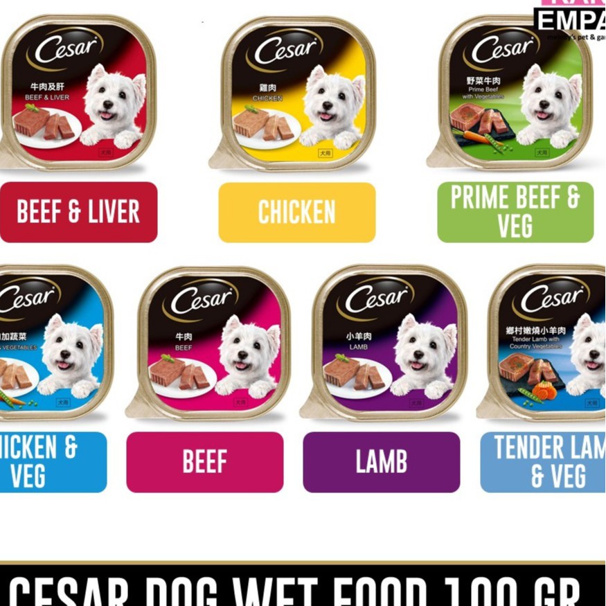 CESAR ALL VARIAN / CESAR CHICKEN / CESAR BEEF / CESAR LAMB / CESAR WET FOOD / DOG FOOD