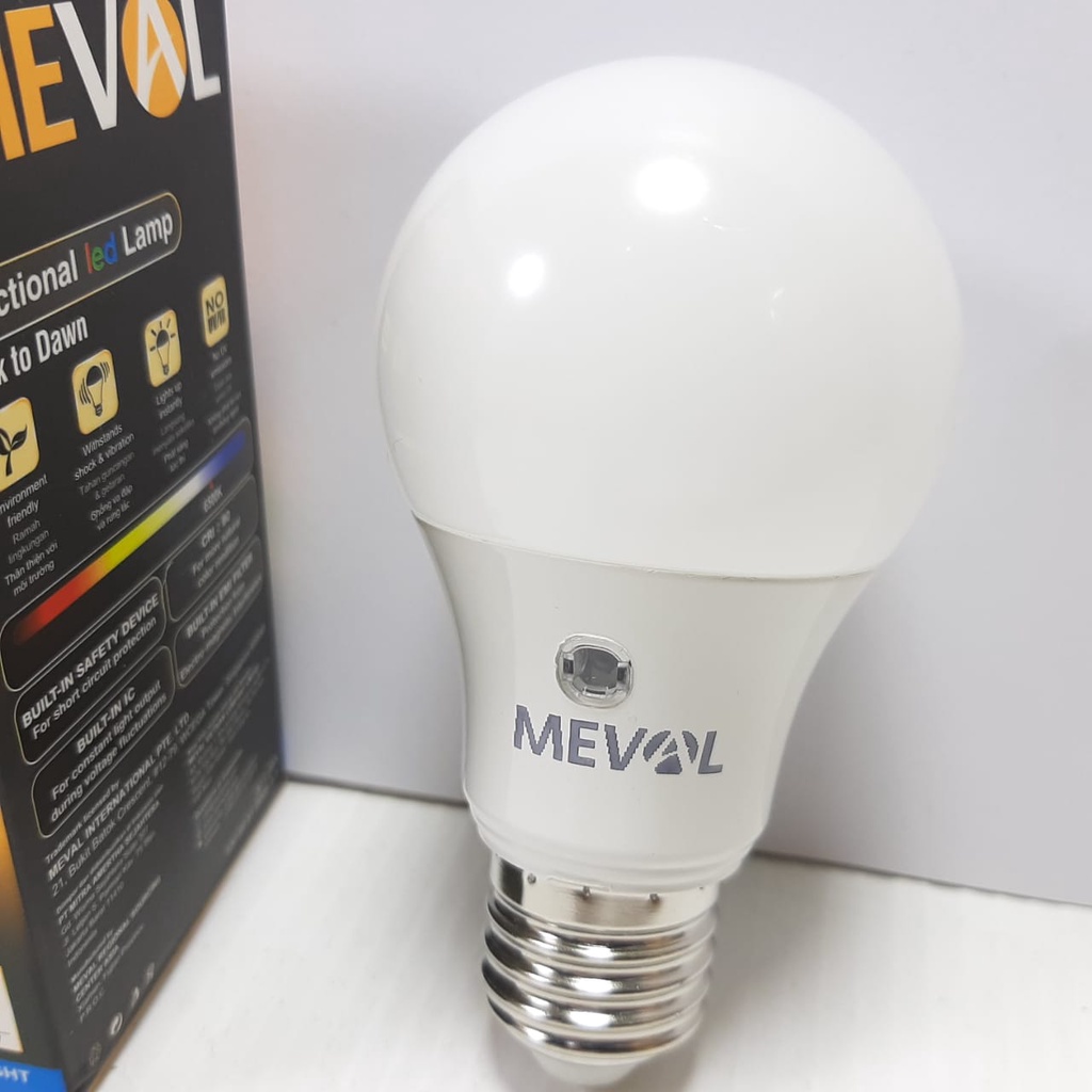 Bohlam Lampu LED Sensor Cahaya 5W 9W 11W - Putih MEVAL