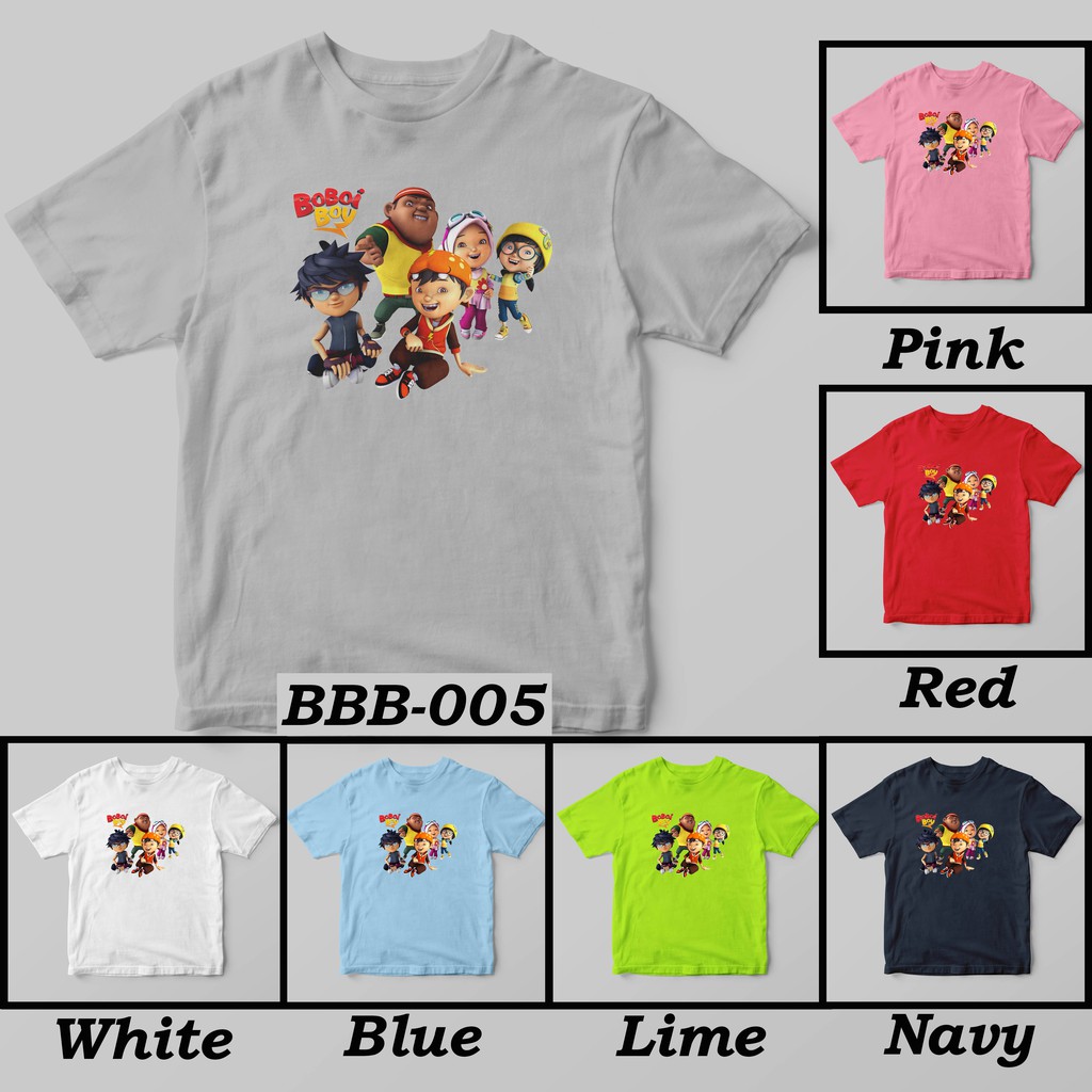 [FREE NAMA!!] Kaos Anak &amp; Family BoboiBoy 100% COTTON PREMIUM