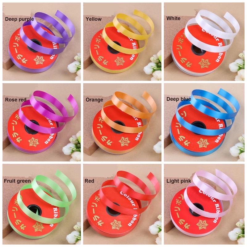 ( Rol 10 Yard ) PITA JEPANG LIS EMAS 3/8 INCH/PITA KADO 1CM CURLY RIBBON PLASTIC PITA KADO HIASAN PARCEL HAMPERS SOUVENIR GOODIE BAG - DEKORASI RUANGAN PESTA