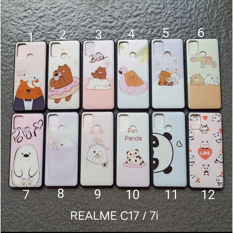 Case gambar Realme 7i . C17 motif cewek ( 6 motif ) soft softcase softshell silikon cover casing kesing housing