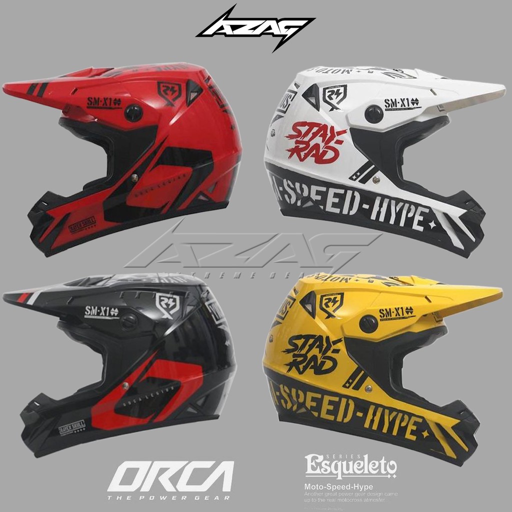 Helm Trail Motocross ORCA ESQUELETO Series