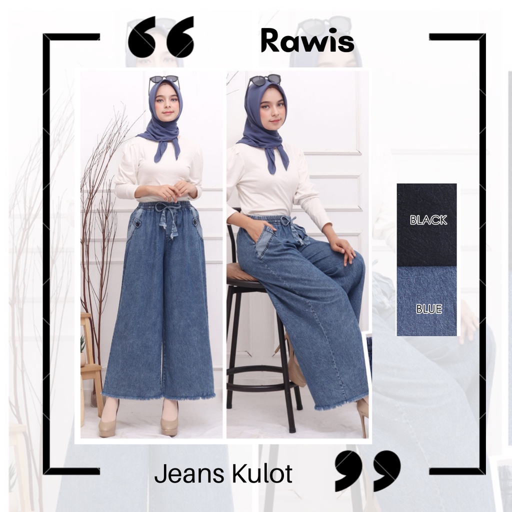 Jeans Kulot Jumbo Premium All Size Fit To XXL