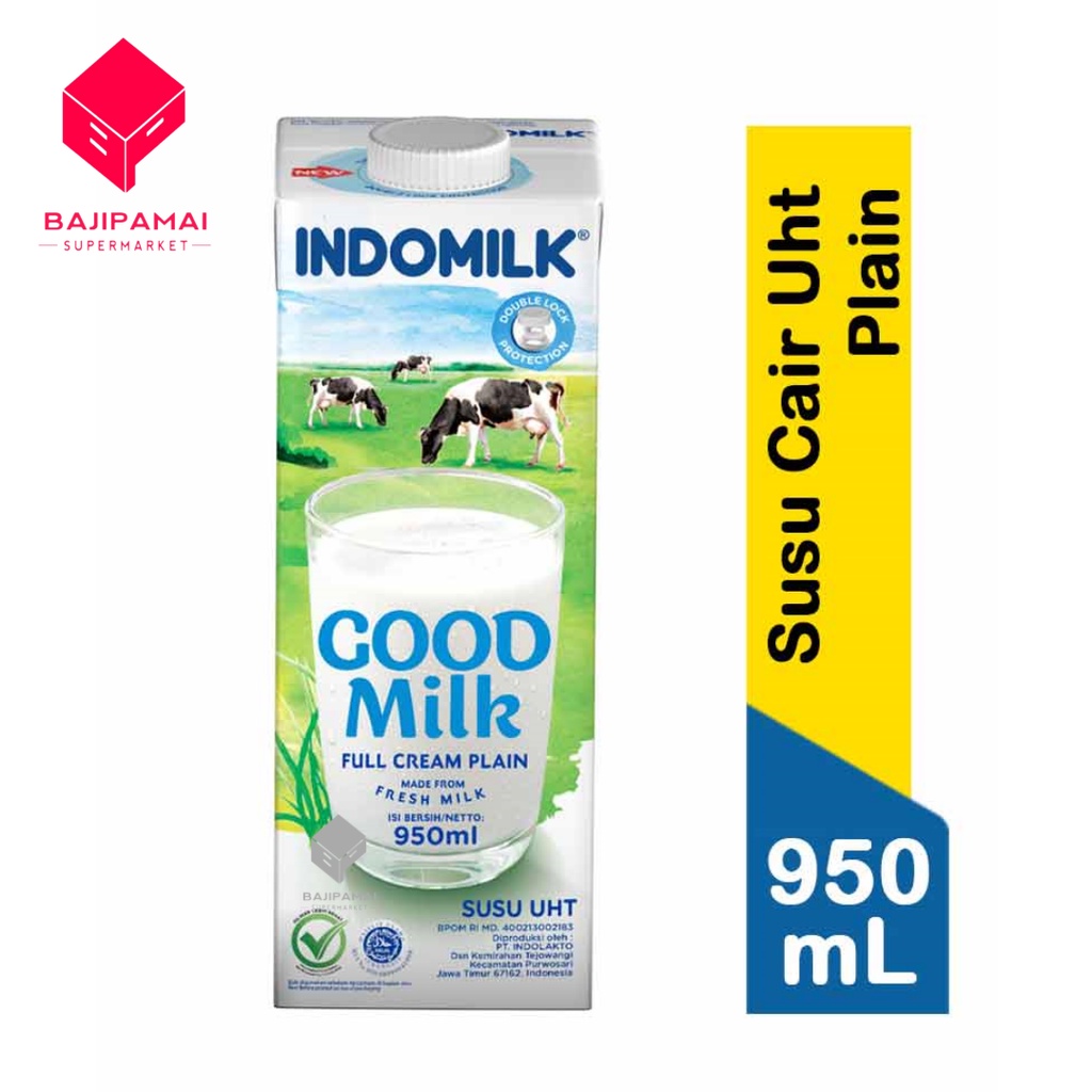 

Indomilk Susu Cair Uht Plain 950 ml