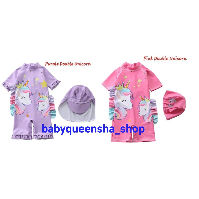 baju renang anak unicorn double/baju renang anak unicorn/baju renang anak/baju renang import