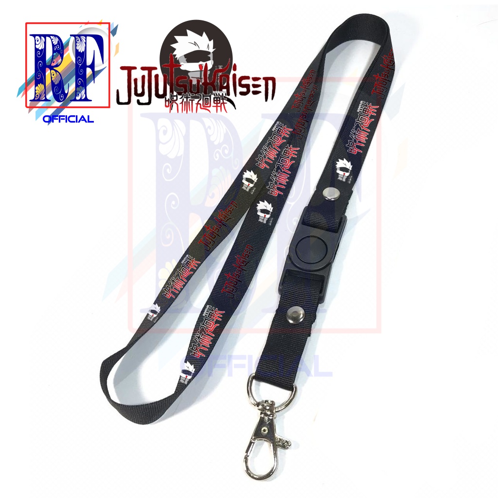 

Gantungan kunci ANIME SATORU GOJO JUJUTSU KAISEN tali lanyard band gantungan leher id card name tag