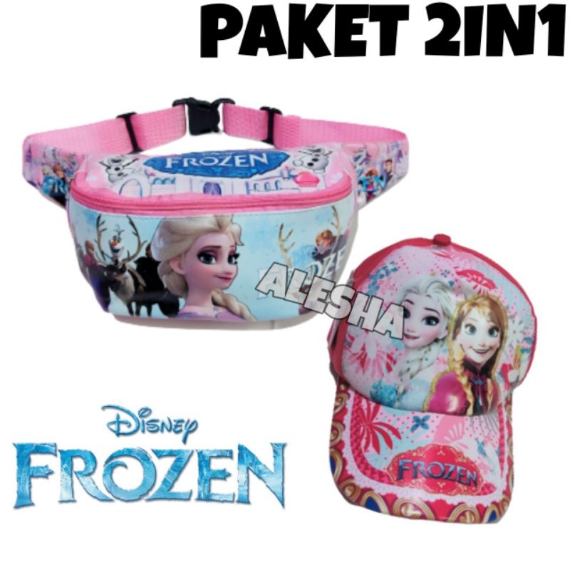 WAISTBAG anak perempuan/tas selempang anak perempuan karakter Frozen