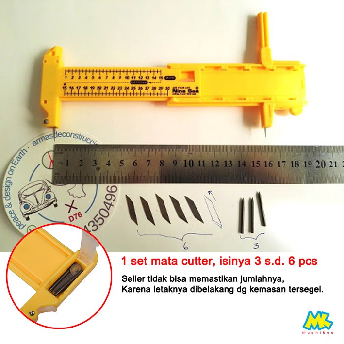 Rotary Circle Cutter - Potong Sticker Lingkaran - Pond Bulat NINE SEA