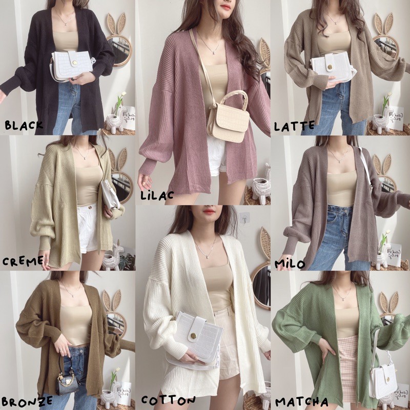 Cardigan  RAJUT WANITA / CARDY OUTER / CARDI POLOS PREMIUM