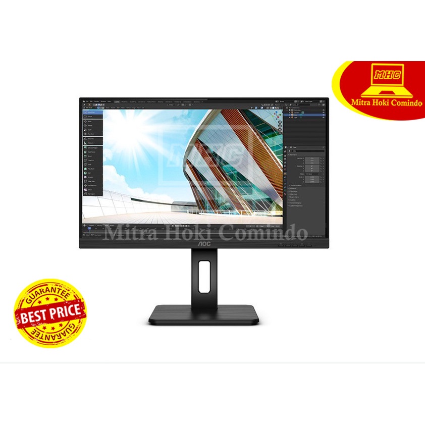 LED MONITOR GAMING AOC 23.8" Q24P2C 75Hz SLIM