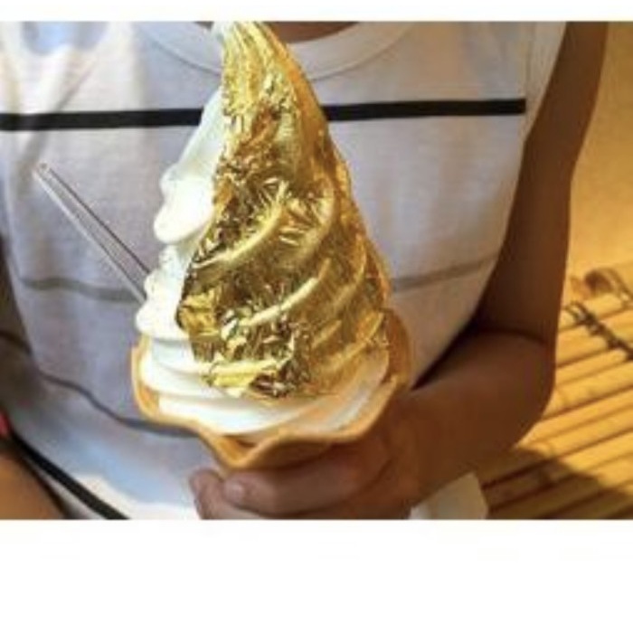 

Ht62D Funbaking - 10Pcs Gold Edible Leaf Sheet Kertas Emas Food Grade 24K Ht52Hh