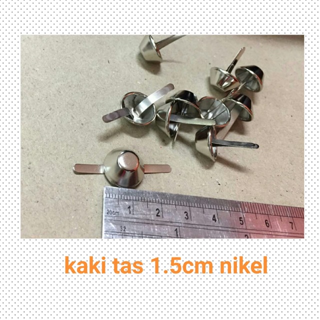 Kaki tas 1,5cm nikel (12pcs)