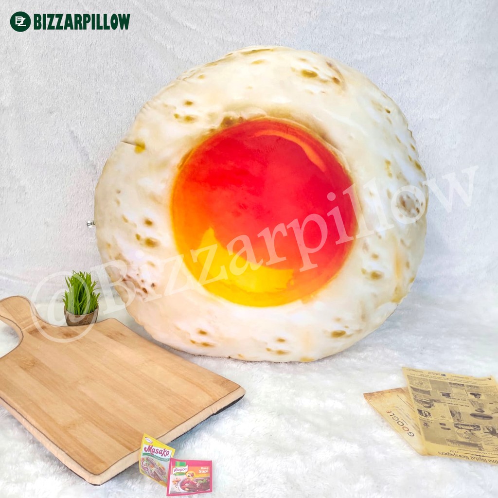 Bizzarpillow Bantal Telor Telur Ceplok Size XL BZ 060