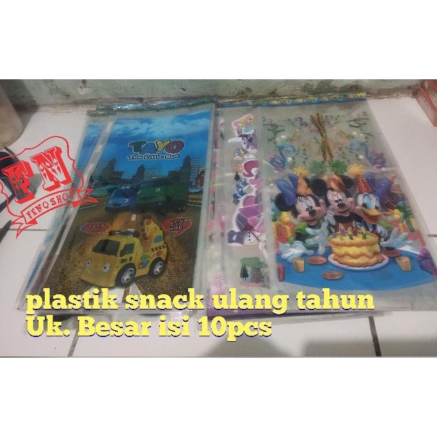 

plastik snack ulang tahun/plastik craft/plastik snack ukuran Besar