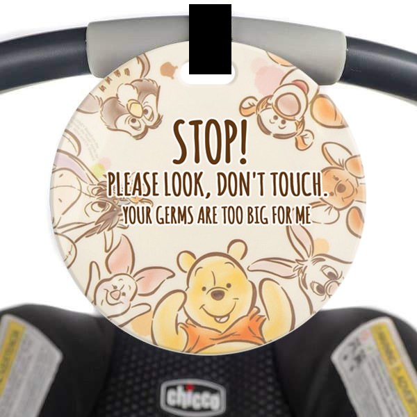 Stroller Tag Gantungan Dont Touch Kereta Bayi lucu bahan akrilik bisa request gambar custom kado