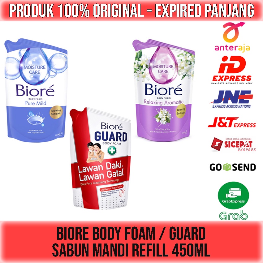 BIORE BODY FOAM REFILL 450ml SABUN CAIR REFILL