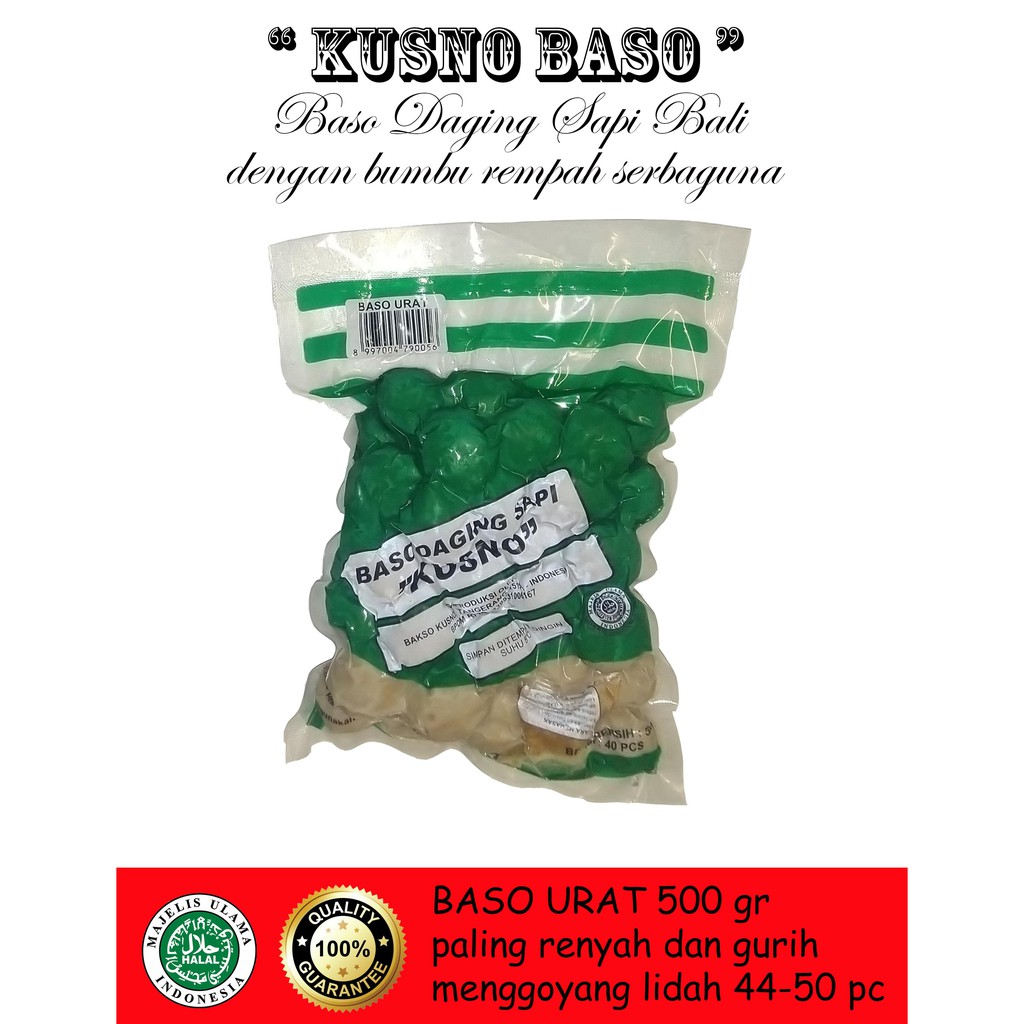 

Baso Kusno Urat Daging Sapi Bali 500 Gram