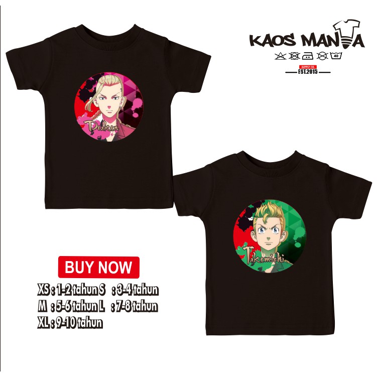 Kaos Baju Anak TAKEMICHI-DRAKEN GENG TOMAN-kaos.mania