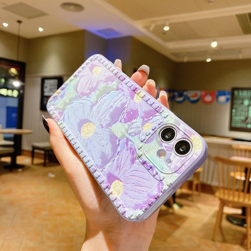 SHC| Casing HP OPPO A1K A95 A15 A15S A74 A54 A16 Reno 5F 4F 6 5 A7 A5S A12 A11K A3S A12E A52 A92 A57 A39 A83 A53 A33 A5 A9 A31 2020 F1S F9 Pro F11 Realme 5 5i 6i C3 C21Y C21 C20 C2 C15 C12 C25 Narzo 20 30A C25S C11 2021 Soft Flower Phone Case-1