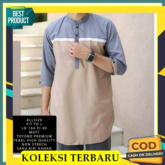 [Produk Ktsoi] Jrj- Baju Koko Katun Lengan Panjang Dewasa Size Standar & Big Size Eceran Grosir Oran
