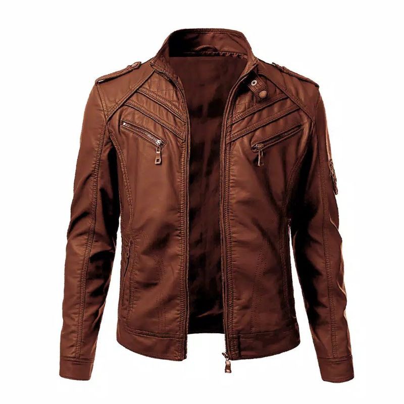 jaket Kulit pria Murah Harga Promo/ Jaket Motor pria murah