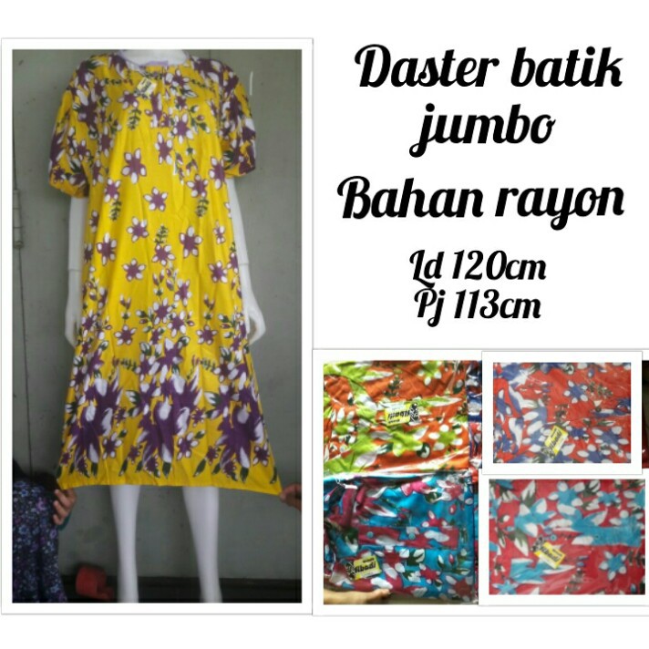 Daster batik jumbo baju  tidur  wanita busui big size 