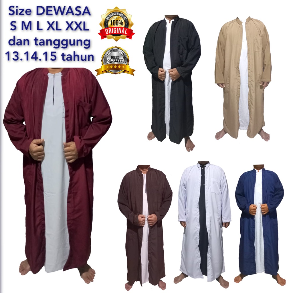 JUBAH LUARAN PRIA jubah gamis luaran gamis laki laki luaran gamis pria jubah pria premium sangat mur