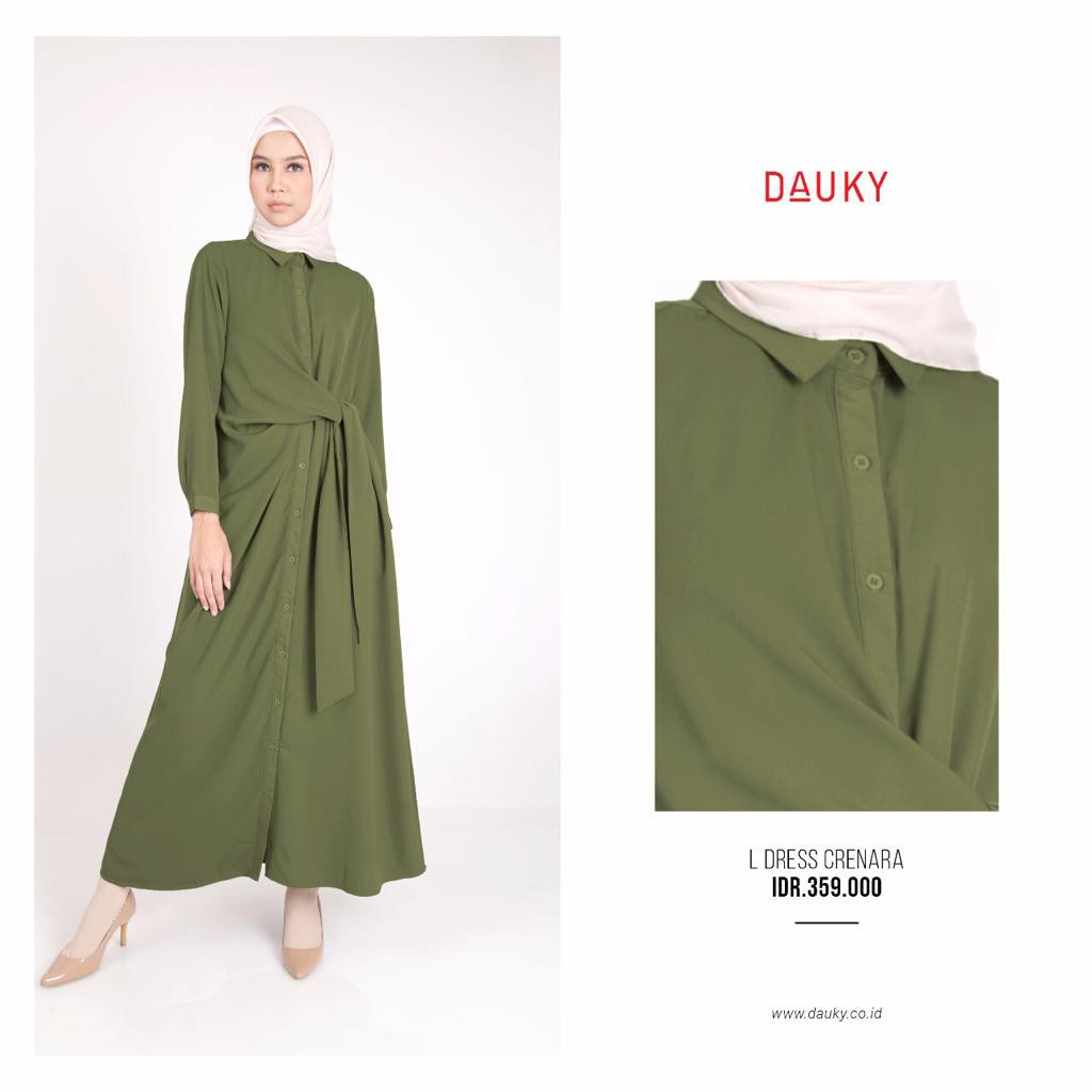 DAUKY GAMIS WANITA GAMIS POLOS BUSUI DAUKY  L DRESS CRENARA