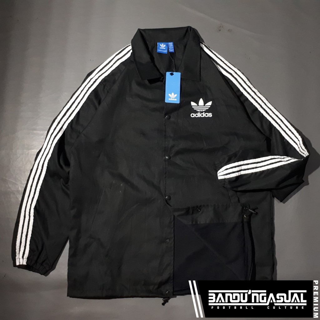 COACH JACKET ADIDAS WATERPROOF (BLACK)