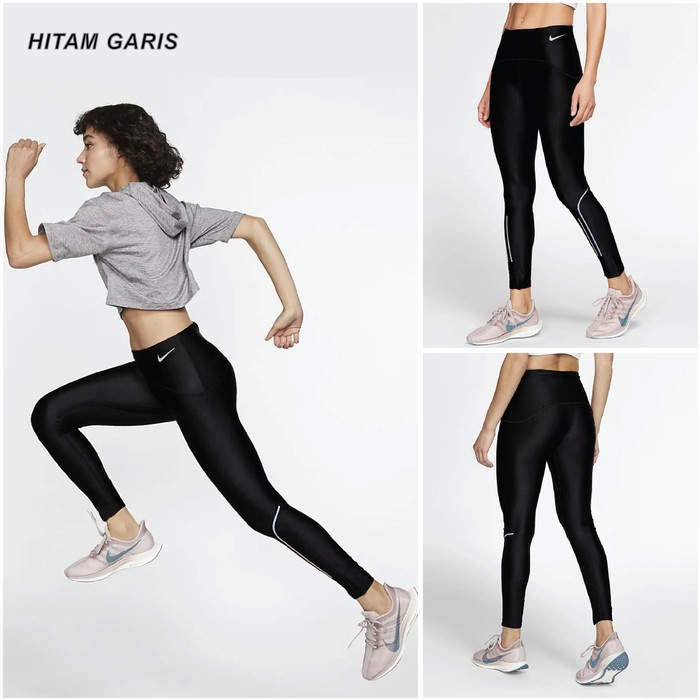 Vd610 Legging Premium Cewe 7/8 Women Nike Pro Legging Wanita High Waist Yoga - Hijau, S Cd504C