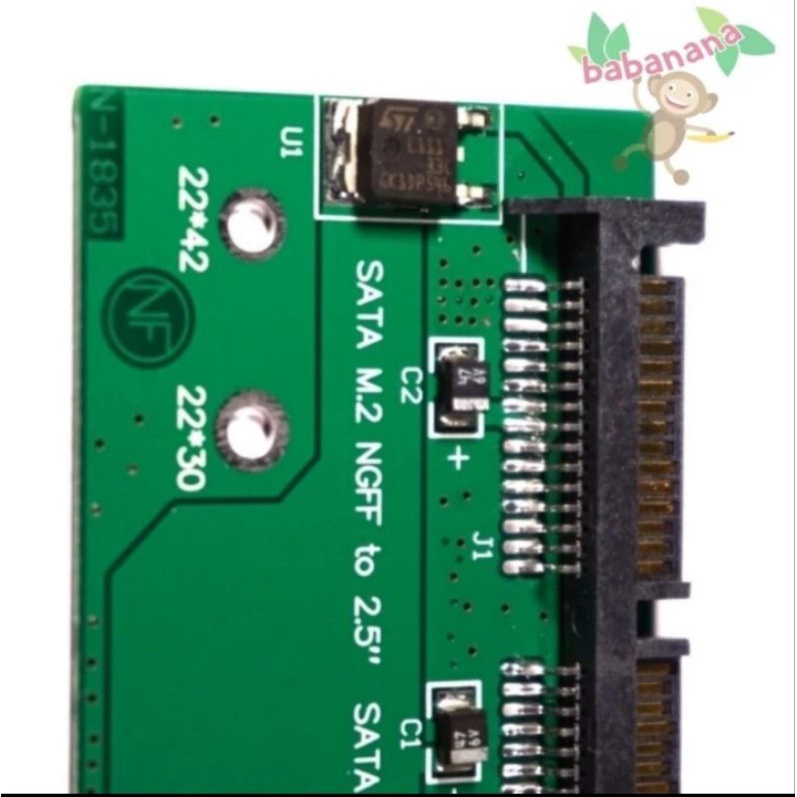 M.2 sata 2230 2242 to sata adapter card converter ssd laptop pc m2 m 2