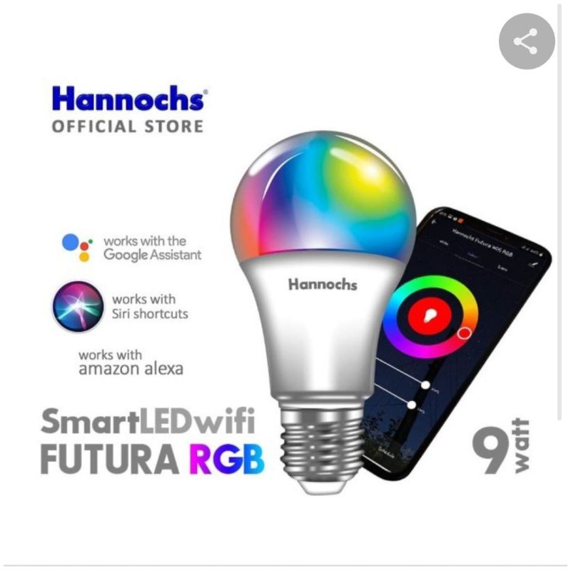 LAMPU HANNOCHS SMART LED WIFI FUTURA 9 WATT