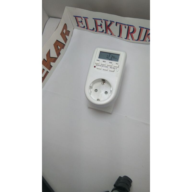 Timer Digital Otomatis Listrik 2300Watt 10A STOP KONTAKOnOff Mudah untuk Kebutuhan Rumah dan Usaha