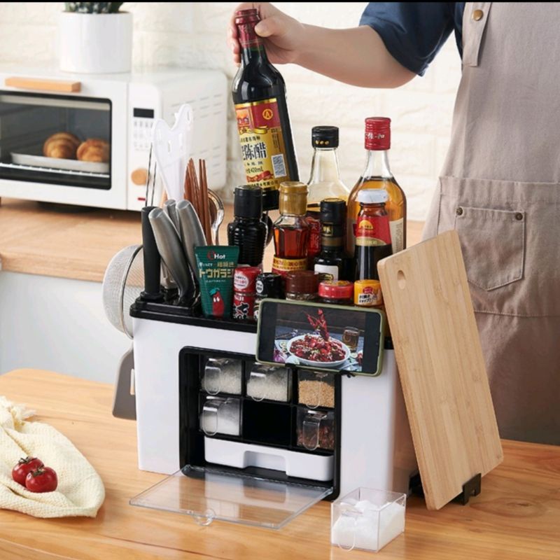 Tempat Bumbu Dapur / Rak Bumbu Dapur / Tempat Alat Masak / Kitchen Cooking
